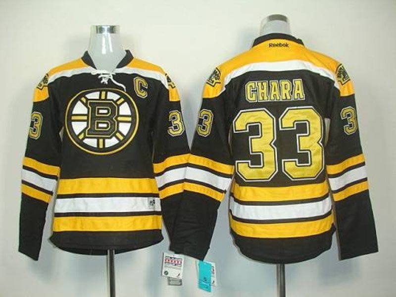 NHL Bruins 33 Zdeno Chara Black Home Women Jersey
