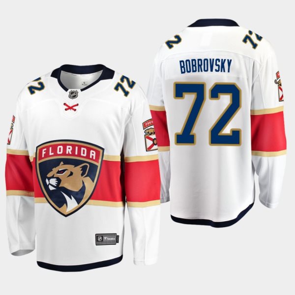 NHL Panthers 72 Sergei Bobrovsky White Adidas Men Jersey