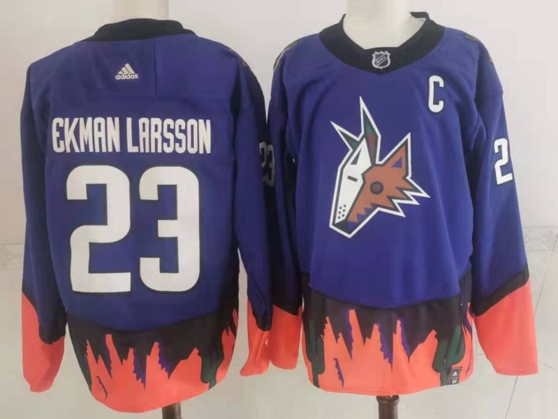 NHL Coyotes 23 Oliver Ekman-Larsson 2021 New Adidas Men Jersey