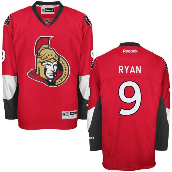 NHL Senators 9 Bobby Ryan Red Reebok Men Jersey