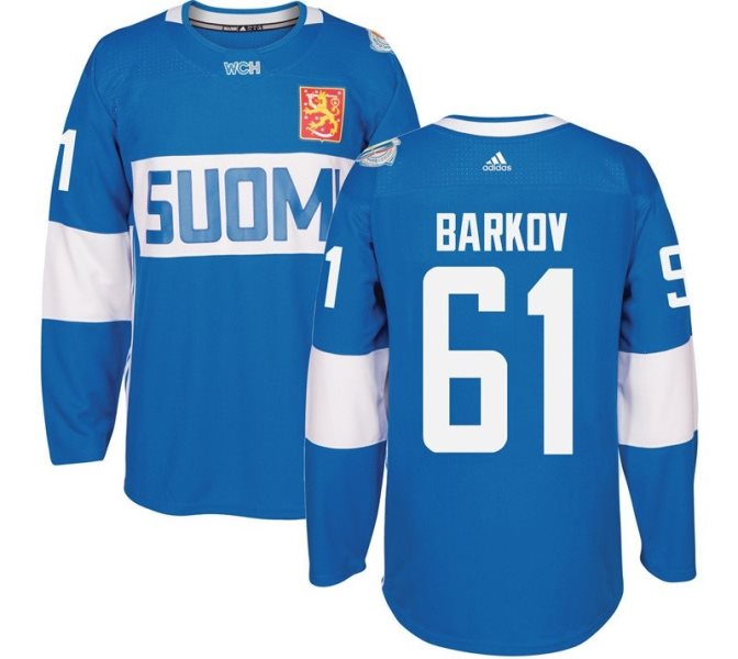 Team Finland 61 Aleksander Barkov 2016 World Cup Of Hockey Light Blue Jersey