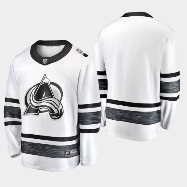NHL Avalanche Blank White 2019 All-Star Game Adidas Men Jersey