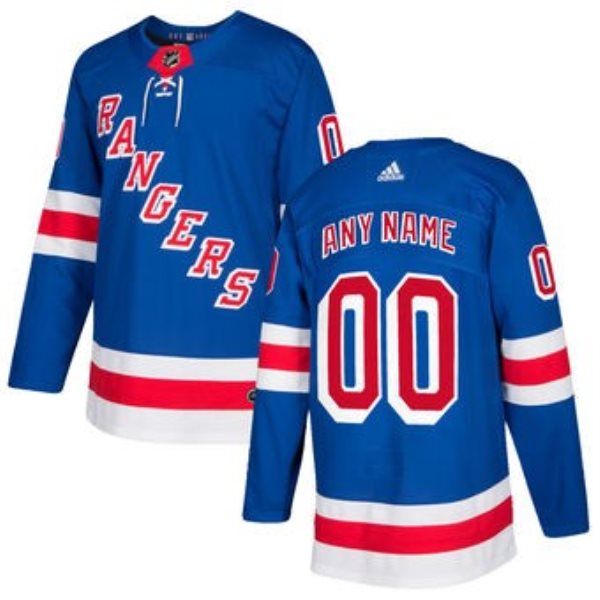 NHL New York Rangers Royal Customized Adidas Men Jersey