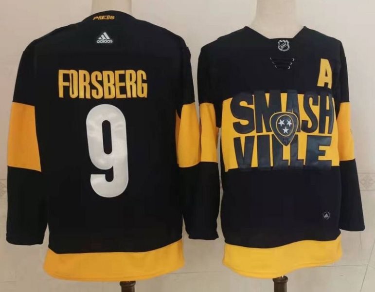 NHL Predators 9 Filip Forsberg 2022 New Adidas Men Jersey