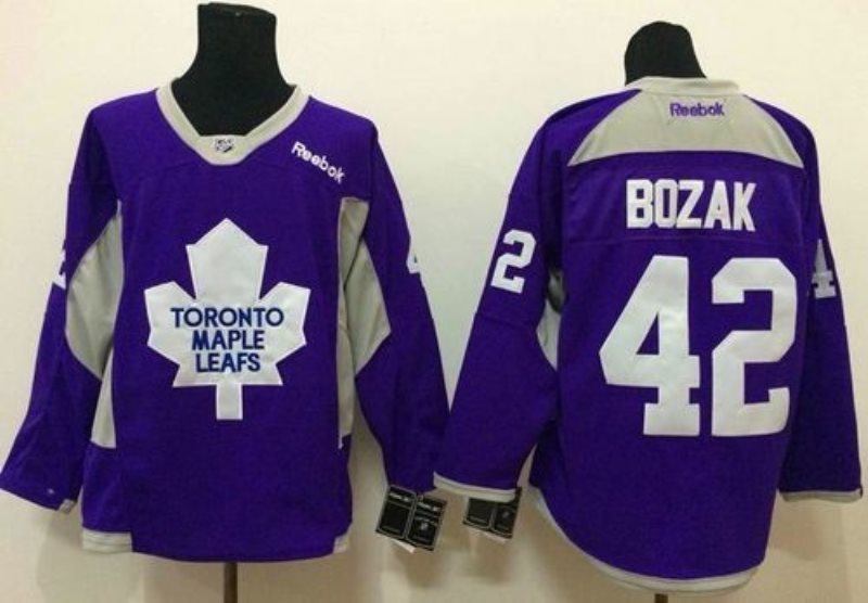 NHL Maple Leafs 42 Tyler Bozak Purple Fights Cancer Men Jersey