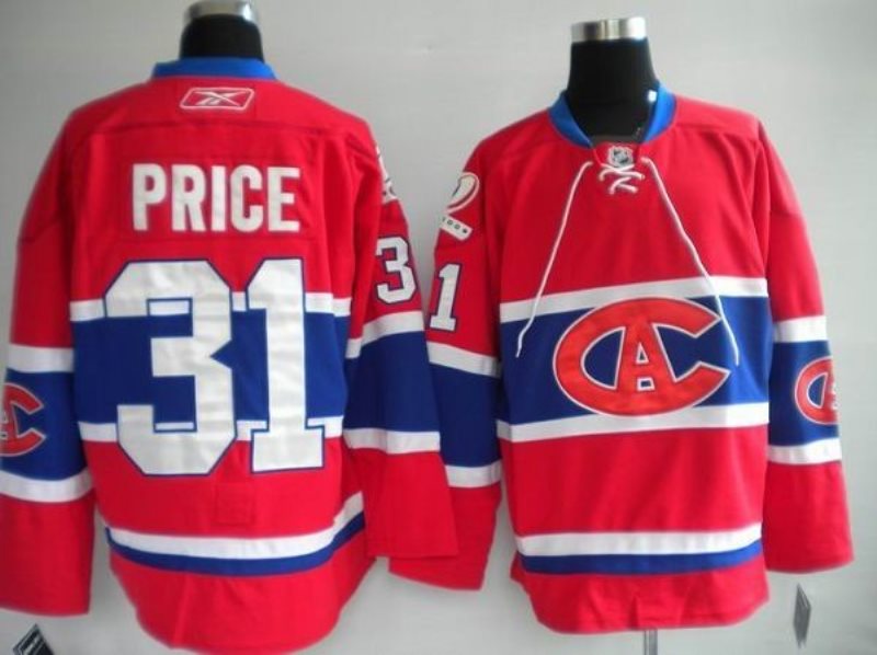 NHL Canadiens 31 Carey Price Red New CA Men Jersey