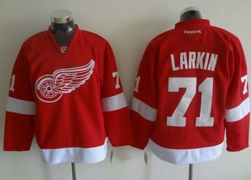 NHL Red Wings 71 Dylan Larkin Red Men Jersey