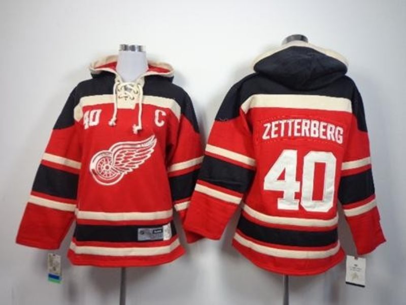 NHL Red Wings 40 Henrik Zetterberg Red Youth Sweatshirt