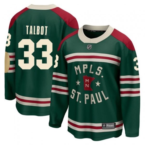 NHL Wild 33 Cam Talbot 2022 Winter Classic Adidas Men Jersey