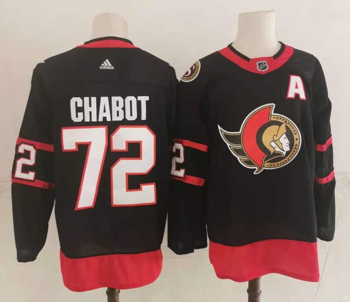NHL Ottawa Senators 72 Thomas Chabot 2020 New Adidas Men Jersey