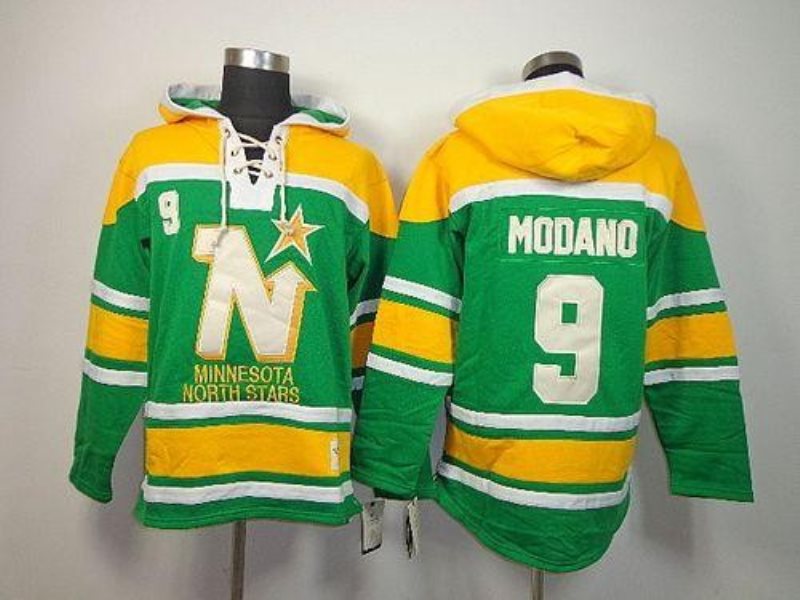 NHL Stars 9 Mike Modano Green Men Sweatshirt