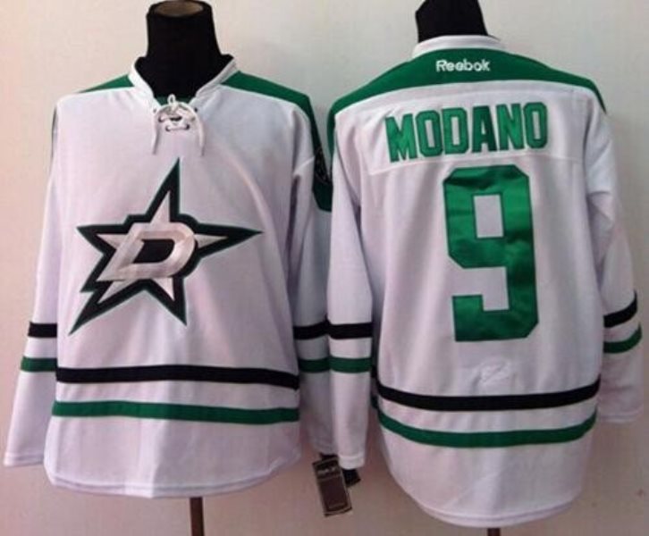 NHL Stars 9 Mike Modano New White Men Jersey