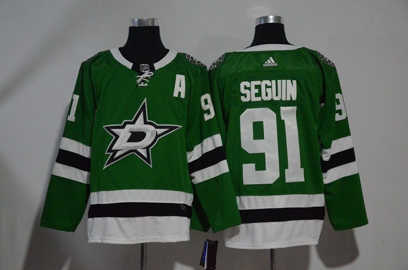 NHL Stars 91 Tyler Seguin Green Adidas Men Jersey