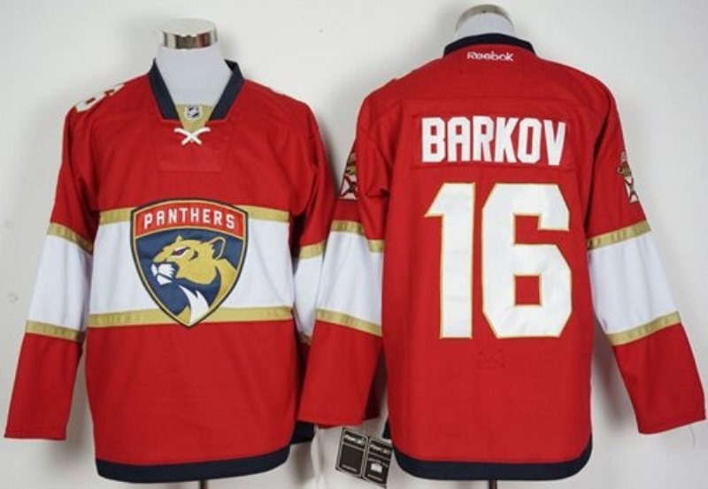 NHL Panthers 16 Aleksander Barkov Red New Men Jersey