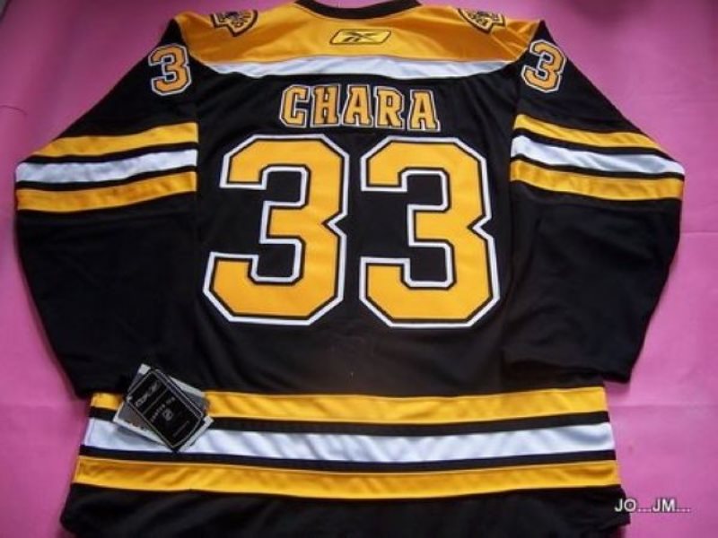 NHL Bruins 33 Zdeno Chara Black Men Jersey