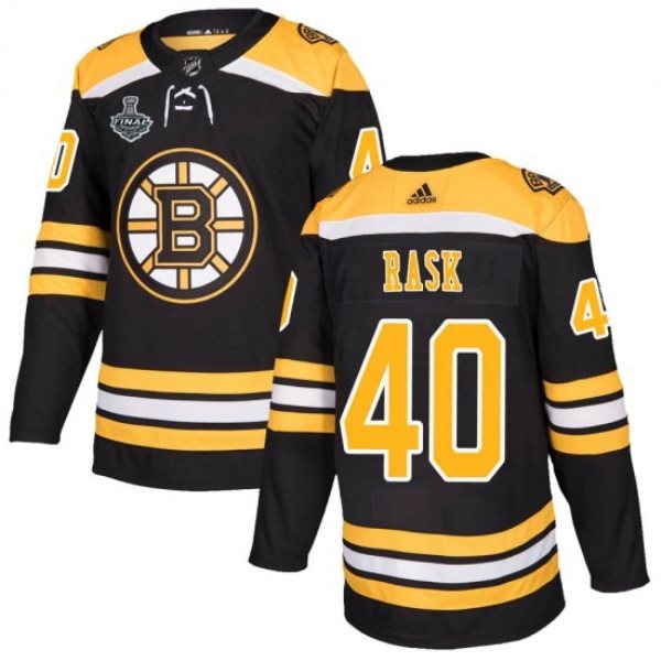NHL Boston Bruins 40 Tuukka Rask 2019 Stanley Cup Final Black Adidas Men Jersey