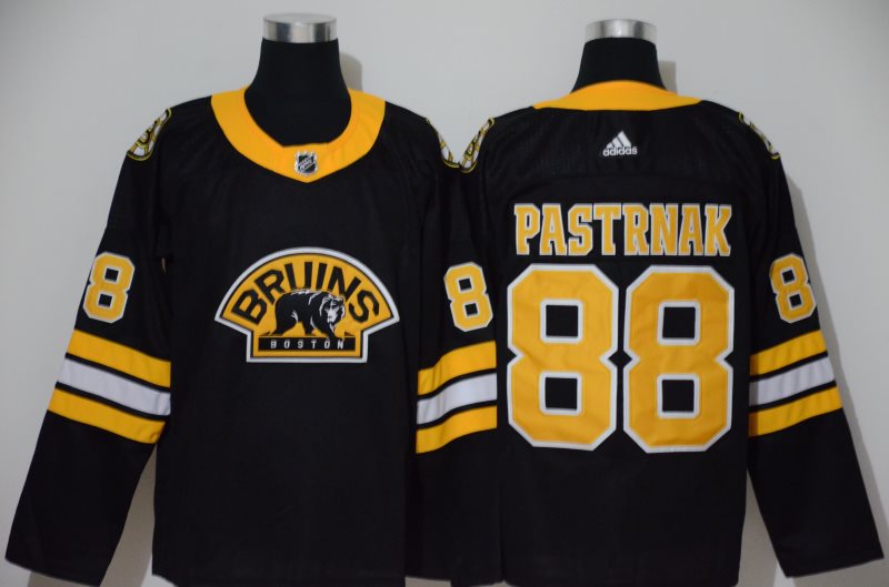 NHL Bruins 88 David Pastrnak Black 3rd Adidas Men Jersey