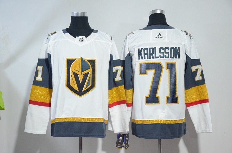 NHL Vegas Golden Knights 71 William Karlsson White Adidas Men Jersey