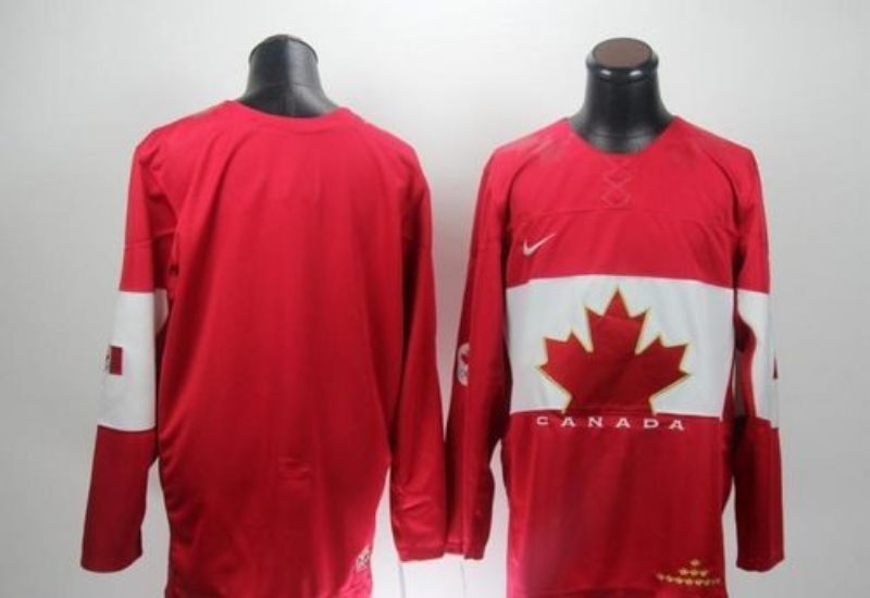 Team Canada 2014 Olympic Blank Red Hockey Jersey