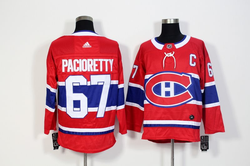 NHL Canadiens 67 Max Pacioretty Red Adidas Men Jersey