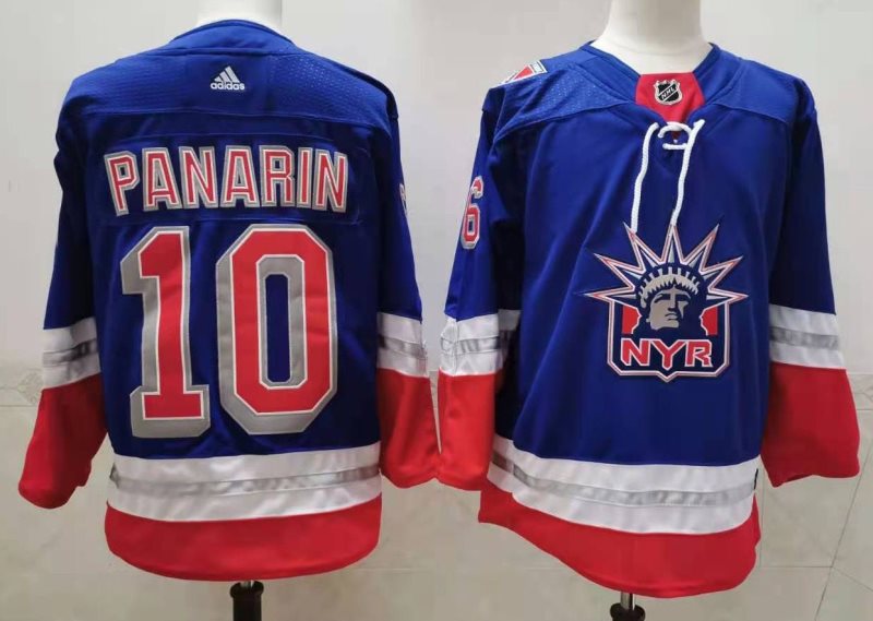 NHL Rangers 10 Artemi Panarin 2021 New Adidas Men Jersey