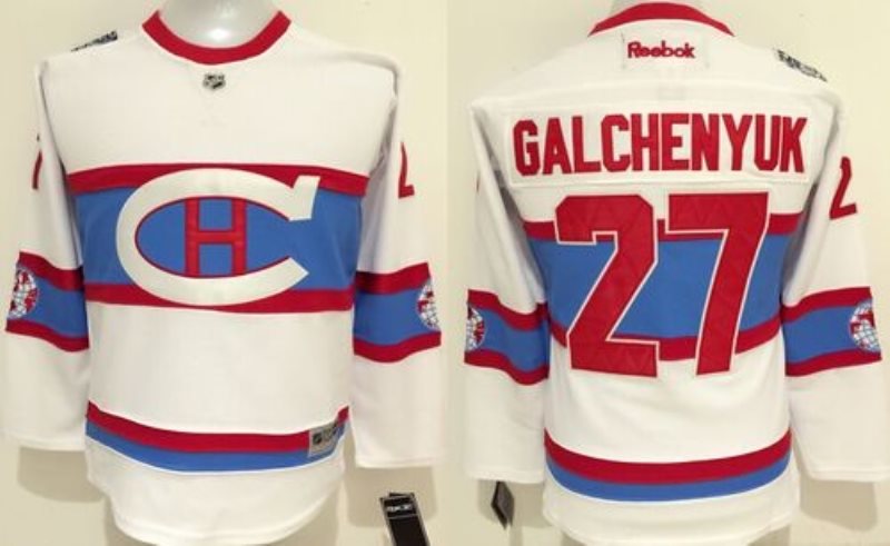 NHL Canadiens 27 Alex Galchenyuk White 2016 Winter Classic Youth Jersey