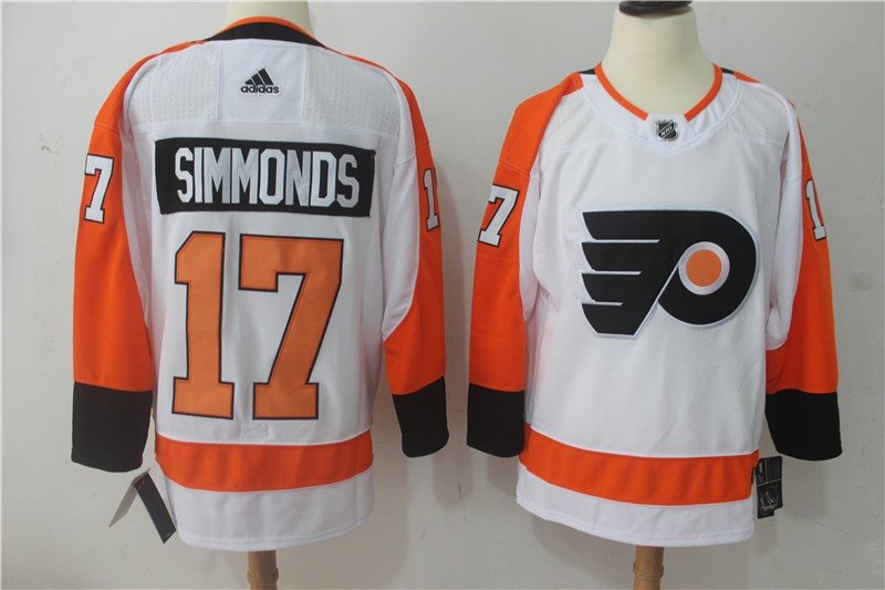 NHL Flyers 17 Wayne Simmonds White Adidas Men Jersey