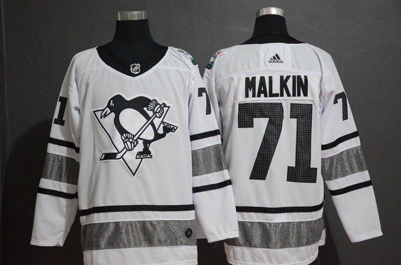 NHL Penguins 71 Evgeni Malkin White 2019 All-Star Game Adidas Men Jersey