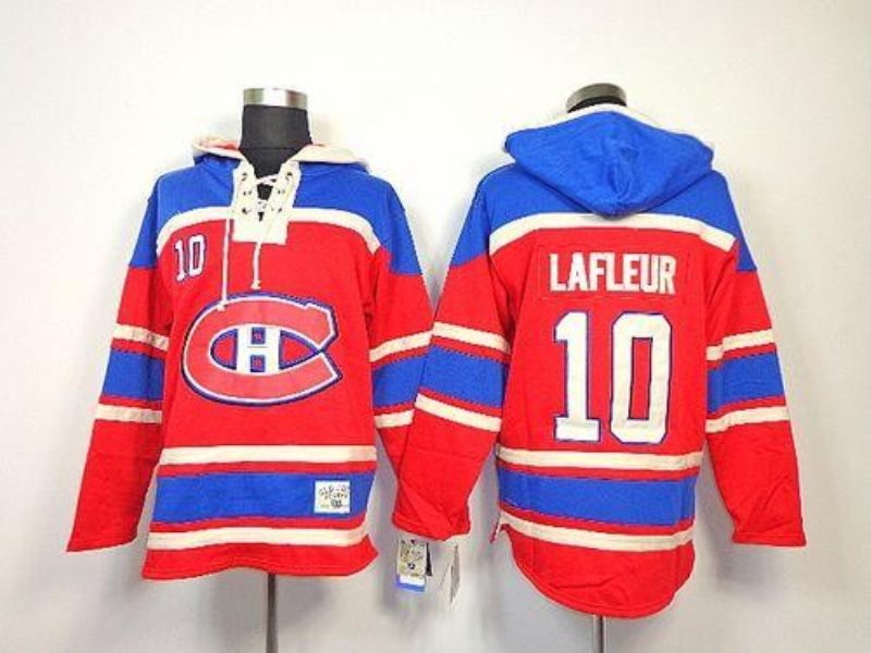 NHL Canadiens 10 Guy Lafleur Red Men Sweatshirt