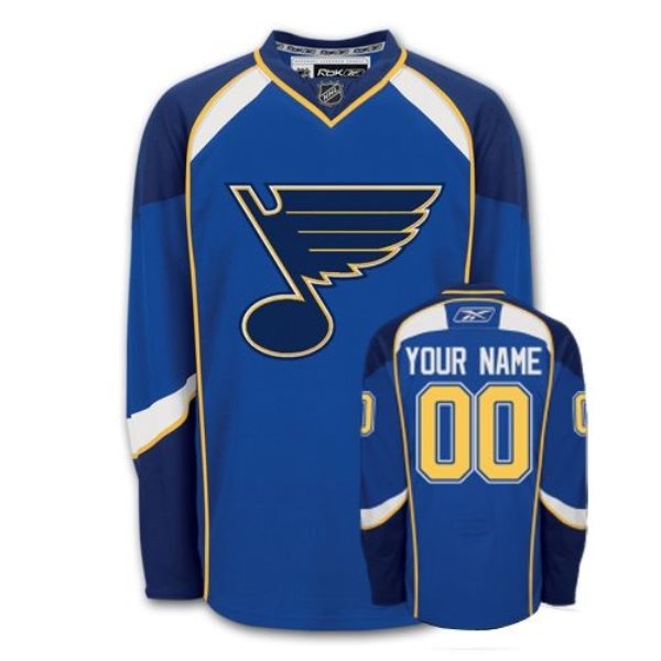 NHL Blues Blue Customized Men Jersey