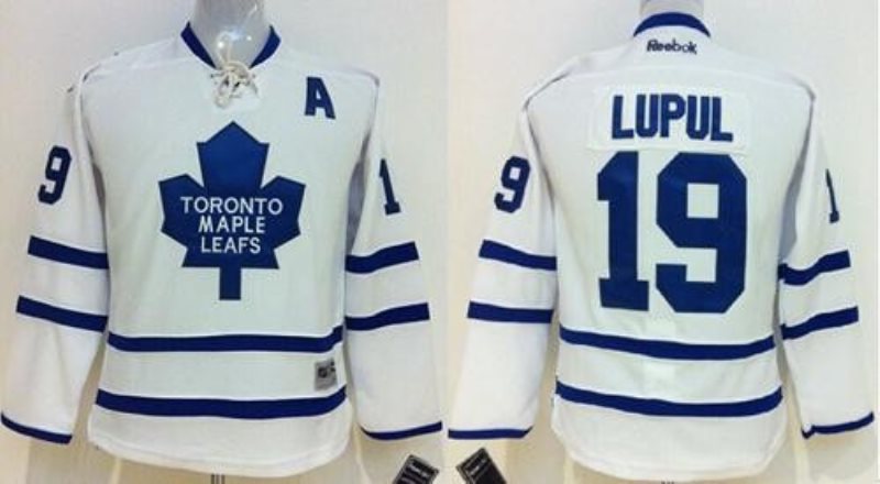 NHL Maple Leafs 19 Joffrey Lupul White Youth Jersey