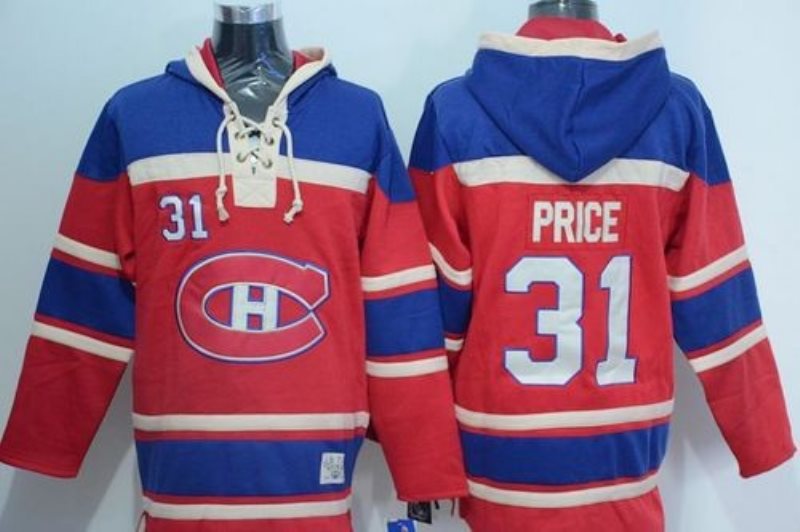 NHL Canadiens 31 Carey Price Red Men Sweatshirt