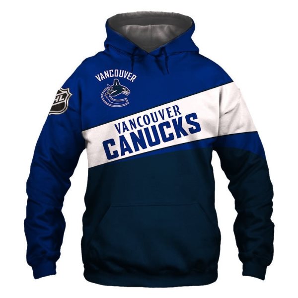 NHL Vancouver Canucks 3D Printed Sports Pullover Hoodies Sweatshirt