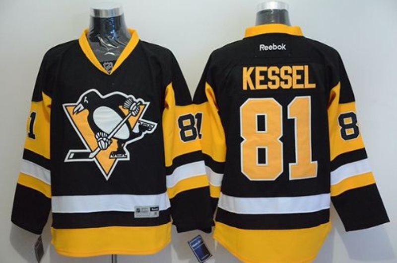 NHL Penguins 81 Phil Kessel Black Alternate Men Jersey