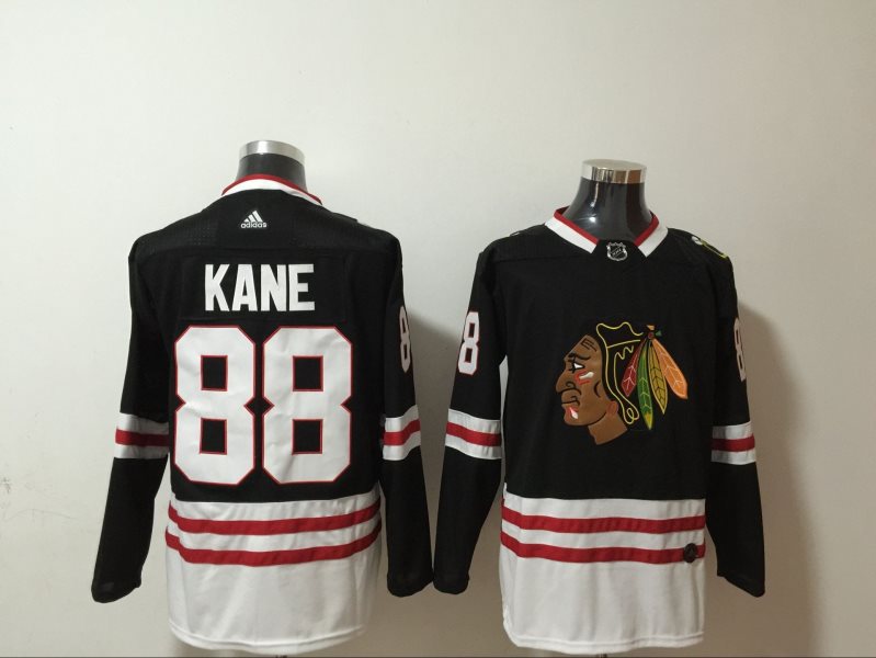 NHL Blackhawks 88 Patrick Kane Black Sweatshirt Hoodie