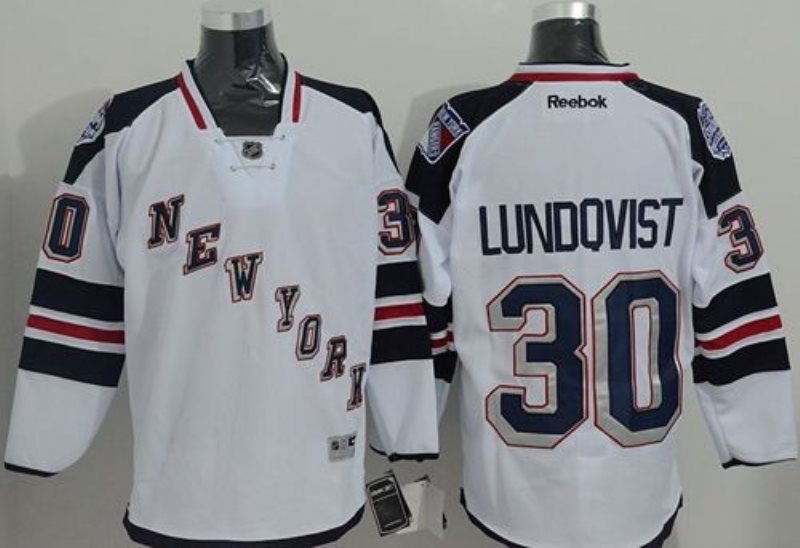 NHL Rangers 30 Henrik Lundqvist White 2014 Stadium Series Men Jersey