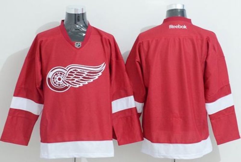 NHL Red Wings Blank Red Men Jersey