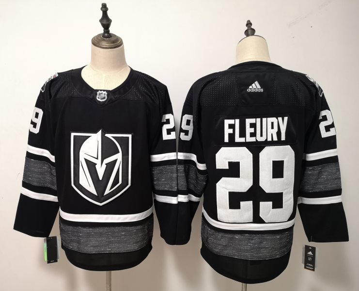 NHL Vegas Golden Knights 29 Marc-Andre Fleury Black 2019 NHL All-Star Game Adidas Men Jersey