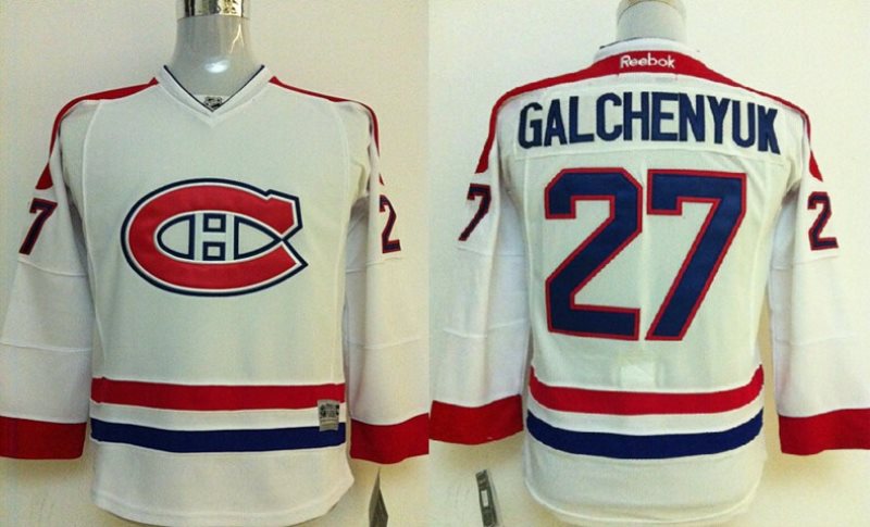 NHL Canadiens 27 Alex Galchenyuk White Youth Jersey