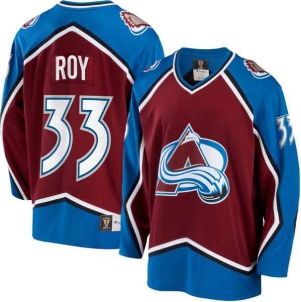 NHL Avalanche 33 Roy Red Adidas Men Jersey