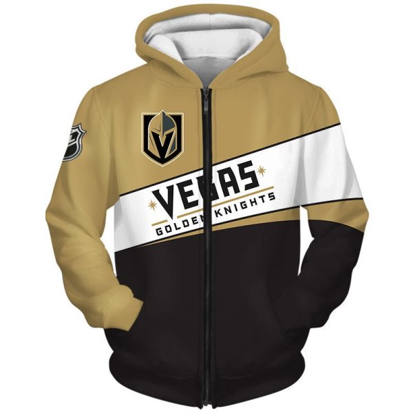 NHL Vegas Golden Knights 3D Printed Sports Pullover Hoodies