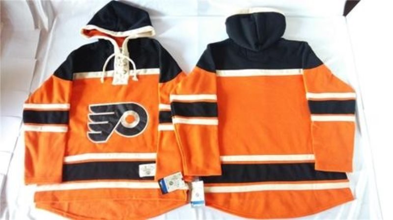 NHL Flyers Blank Orange Men Sweatshirt