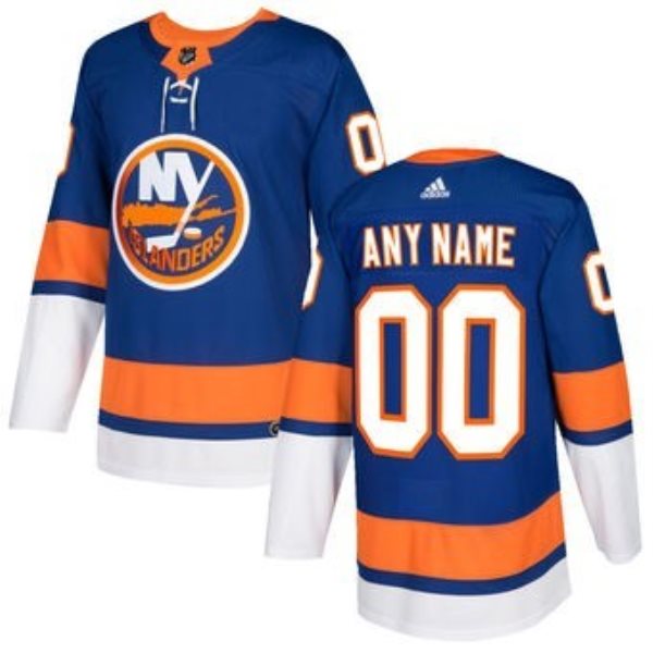 NHL New York Islanders Royal Customized Adidas Youth Jersey