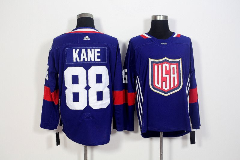 Team USA #88 Patrick Kane Navy Blue 2016 World Cup Stitched NHL Jersey