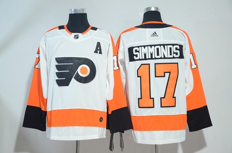NHL Flyers 17 Wayne Simmonds White Adidas Men Jersey