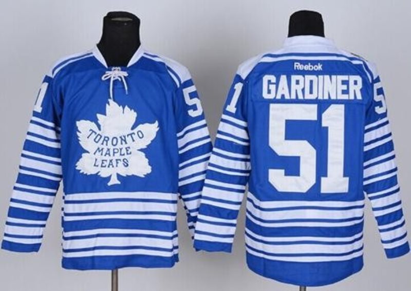 NHL Maple Leafs 51 Jake Gardiner Blue 2014 Winter Classic Men Jersey