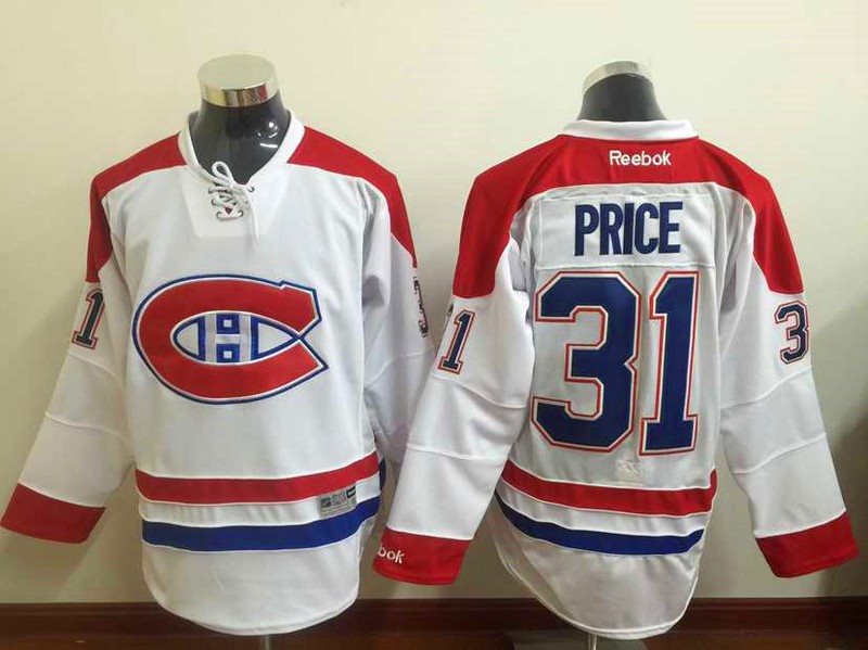 NHL Canadiens 31 Carey Price White Reebok Men Jersey