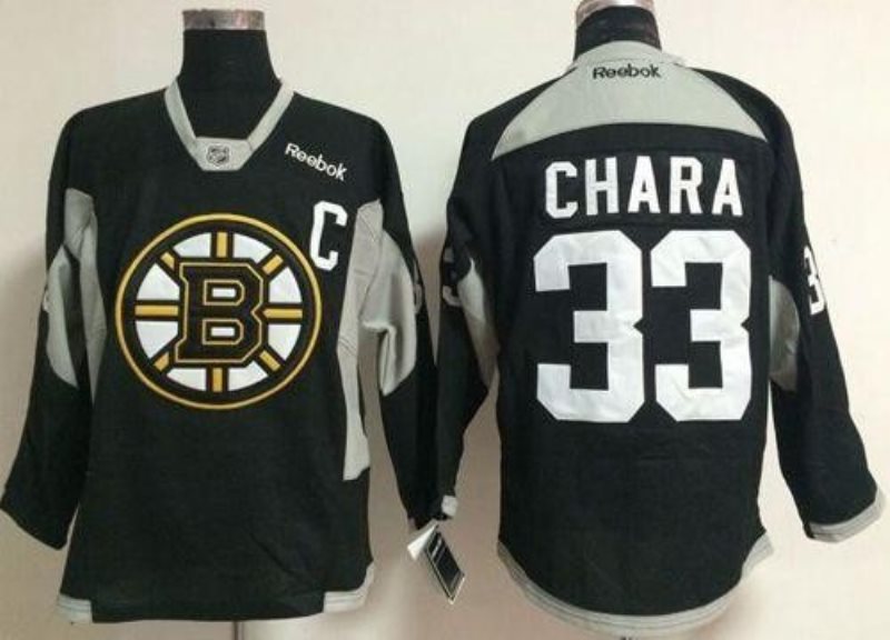 NHL Bruins 33 Zdeno Chara Black Practice Men Jersey