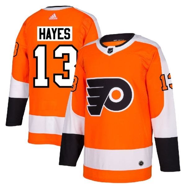 NHL Flyers 13 Kevin Hayes Orange Adidas Men Jersey
