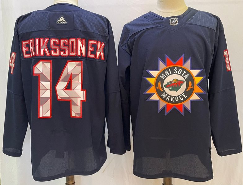 NHL Wild 14 Joel Eriksson 2022 New Adidas Men Jersey
